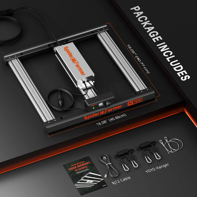 Spider Farmer SE1500 150W LED-Pflanzenlampe