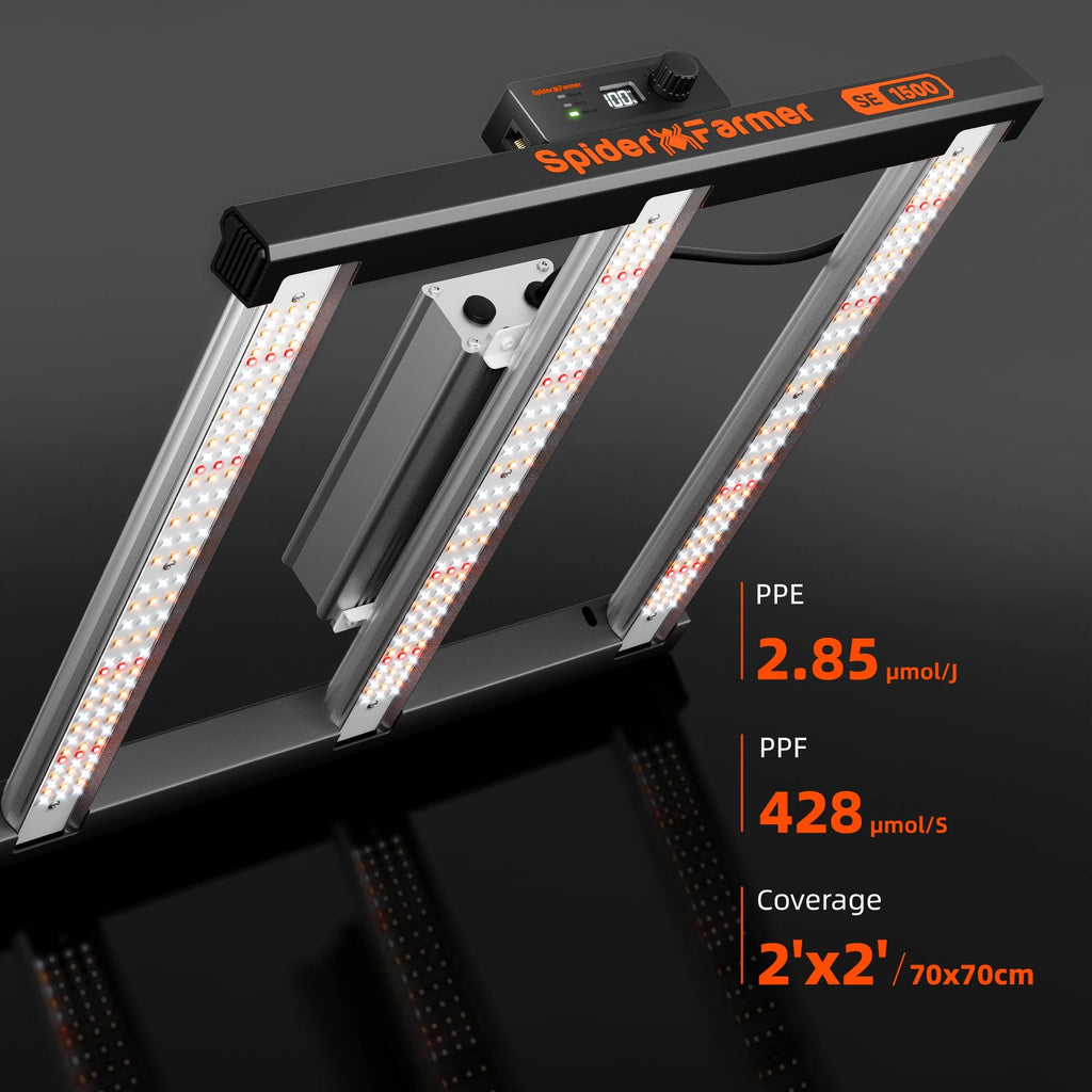 Spider Farmer SE1500 150W LED-Pflanzenlampe