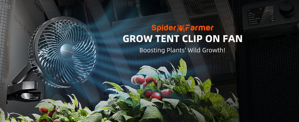 Spider Farmer 6" Smart Clip-Ventilator | App-Steuerung EC-Motor