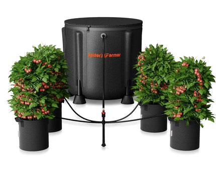 Spider Farmer Automatisches Tropfbewässerungssystem Komplettset - 50L Wasserbehälter mit 8 Tropfdüsen