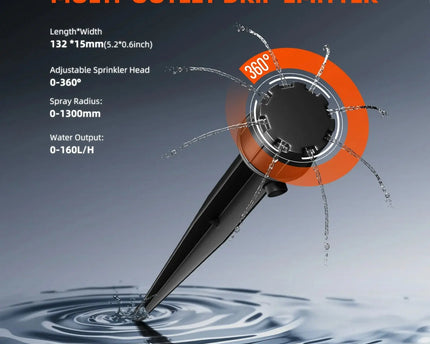 Spider Farmer Tropfdüsen Installation - 8 einstellbare Düsen für individuelle Pflanzenbewässerung