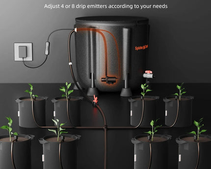 Spider Farmer Bewässerungssystem Aufbau - 50 Liter Wasserbehälter mit leistungsstarker Pumpe