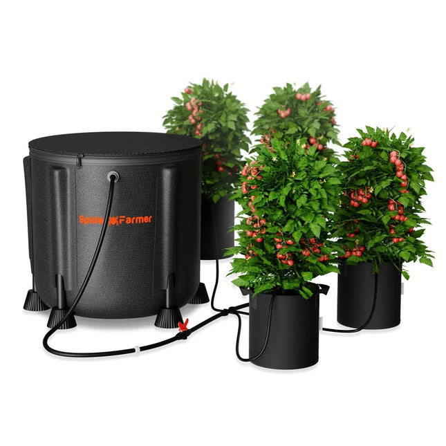 Automatisches Tropfbewässerungssystem für Pflanzen, Wasserpumpe mit 8 Tropfdüsen - organic-design.com