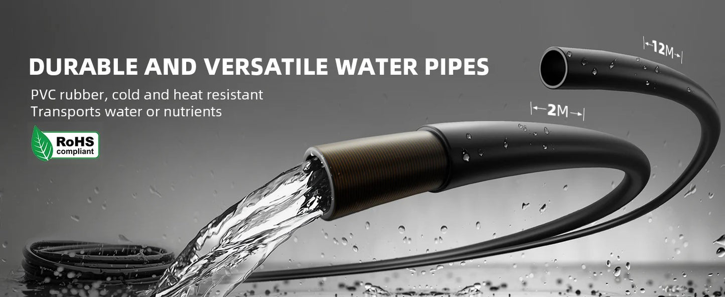 Automatic drip irrigation system for plants, water pump with 8 drip nozzles