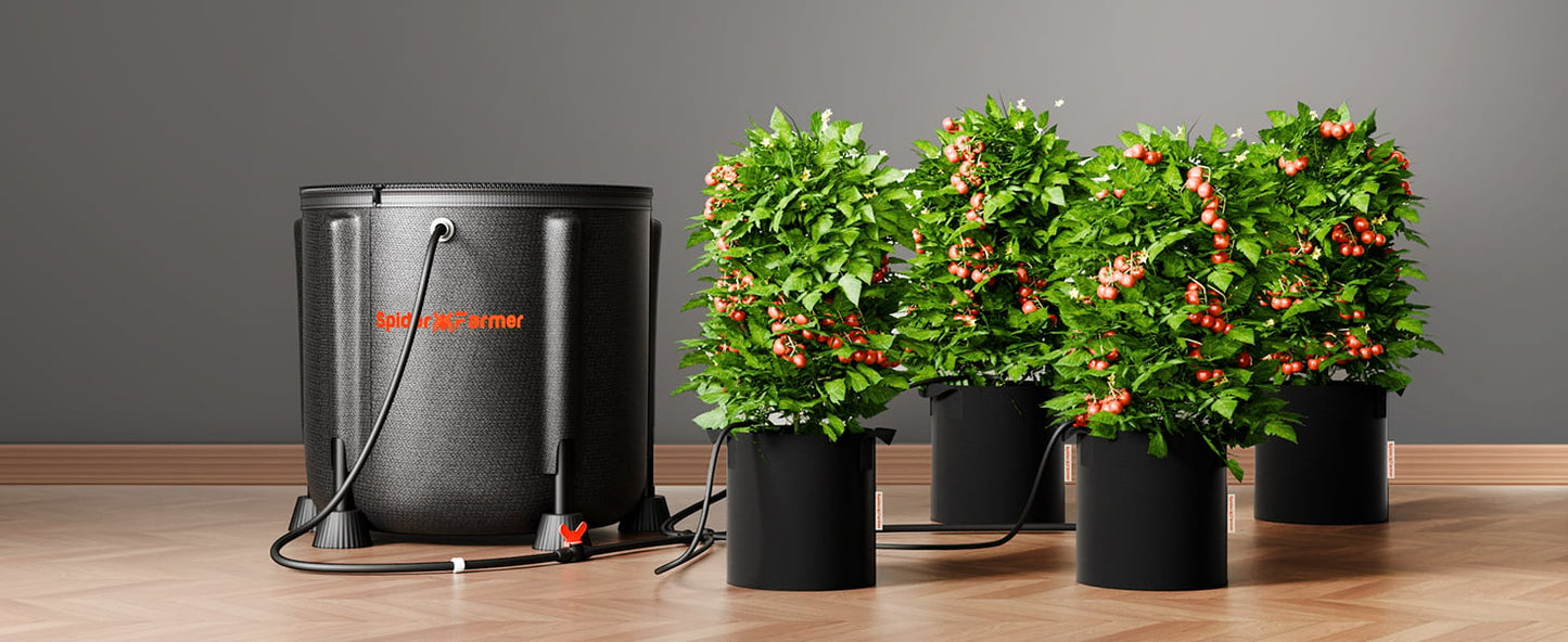 Automatic drip irrigation system for plants, water pump with 8 drip nozzles