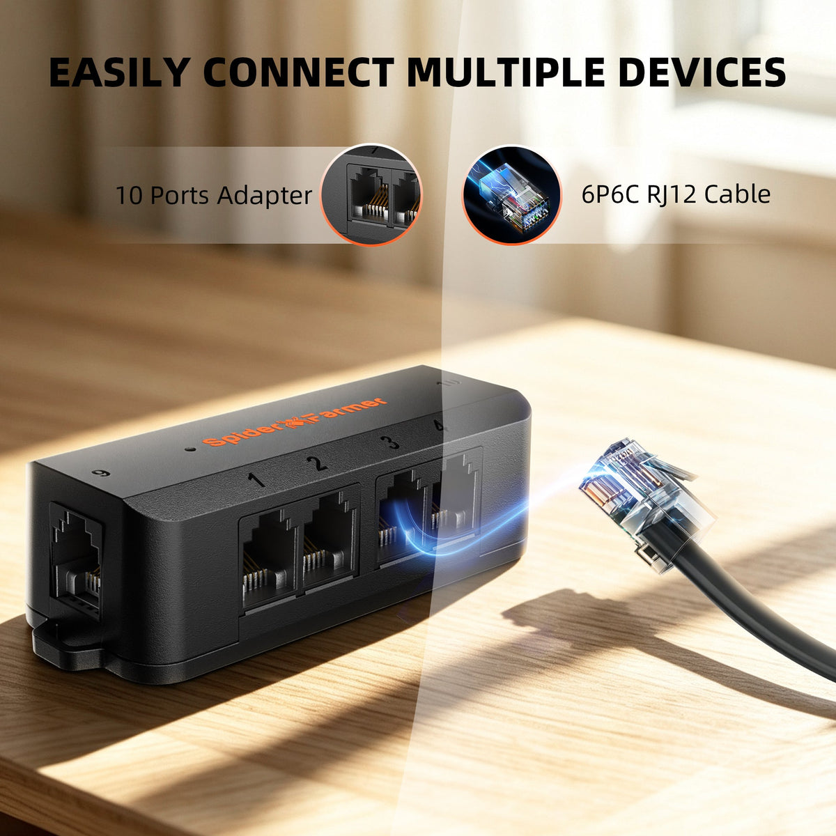 Spider Farmer GGS AP10 Adapter – Anschlussübersicht
