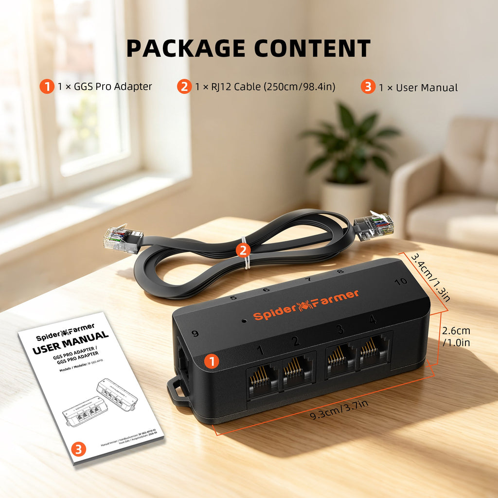 Spider Farmer GGS AP10 Adapter – RJ12-Erweiterung