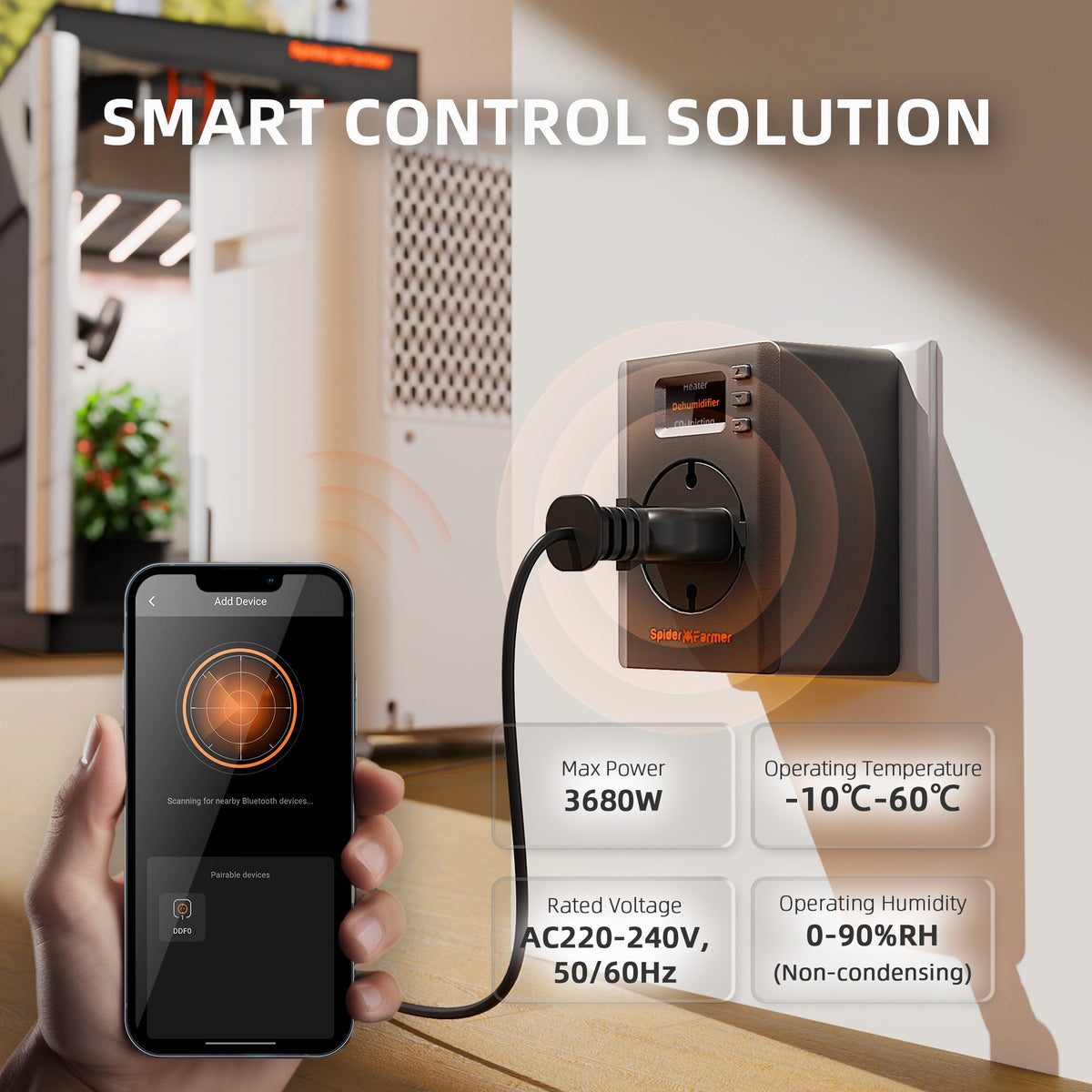 Spider Farmer S-Station Smart Plug EU – Detailansicht