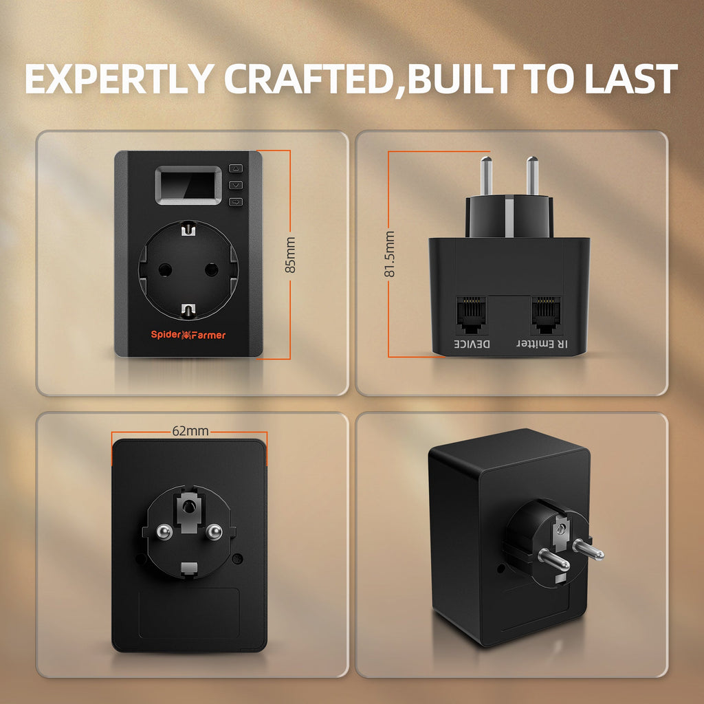 Spider Farmer S-Station Smart Plug – WLAN- und Bluetooth-Steuerung