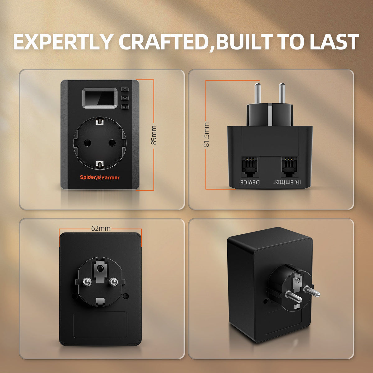 Spider Farmer S-Station Smart Plug – WLAN- und Bluetooth-Steuerung