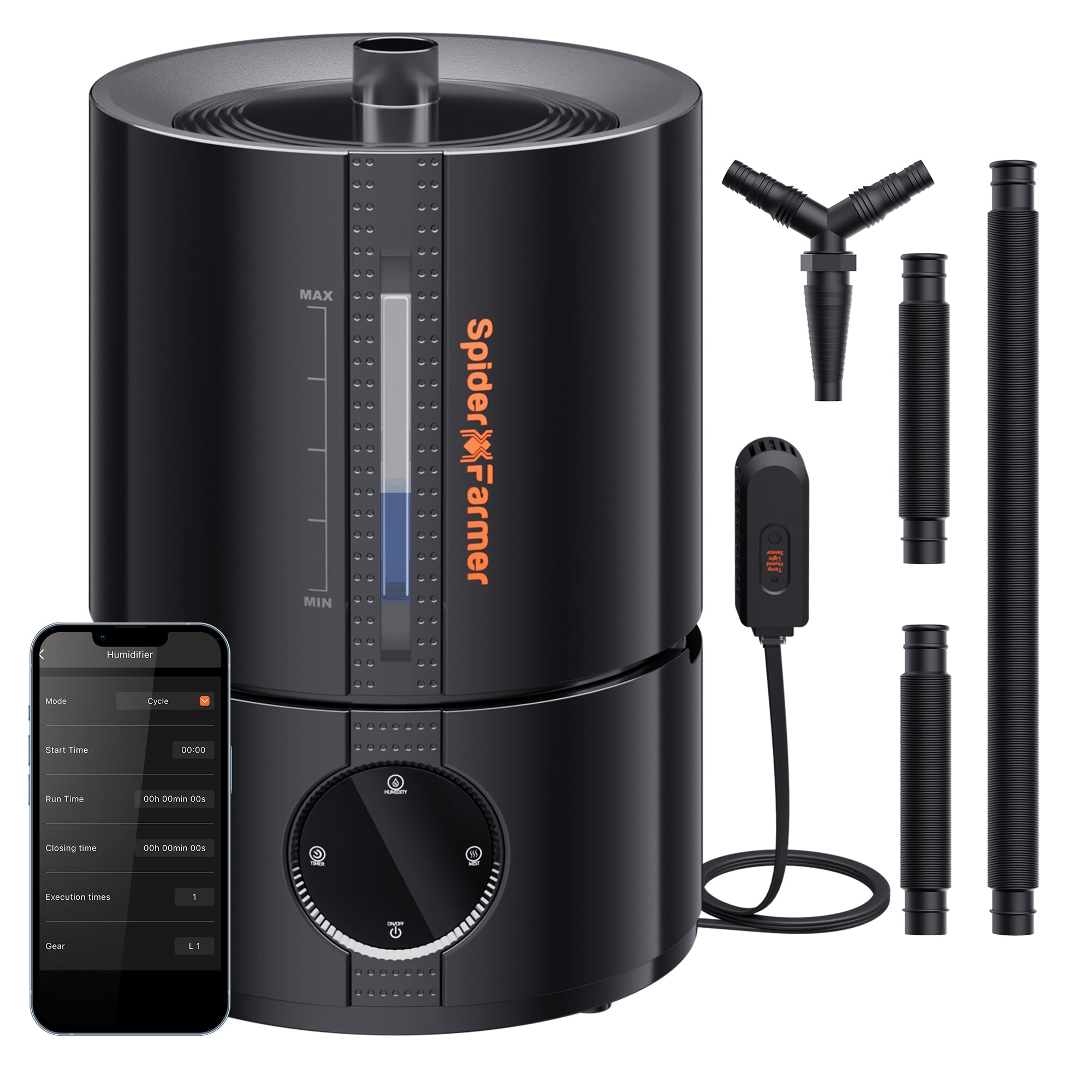 Spider Farmer 5L Luftbefeuchter im Indoor-Zelt - Optimale Pflanzenfeuchte