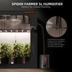 Spider Farmer 5L Luftbefeuchter schwarz - Ultraschall Kaltnebel mit Digitalanzeige