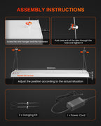 Spider Farmer SF600 74W LED-Pflanzenlampe Montage