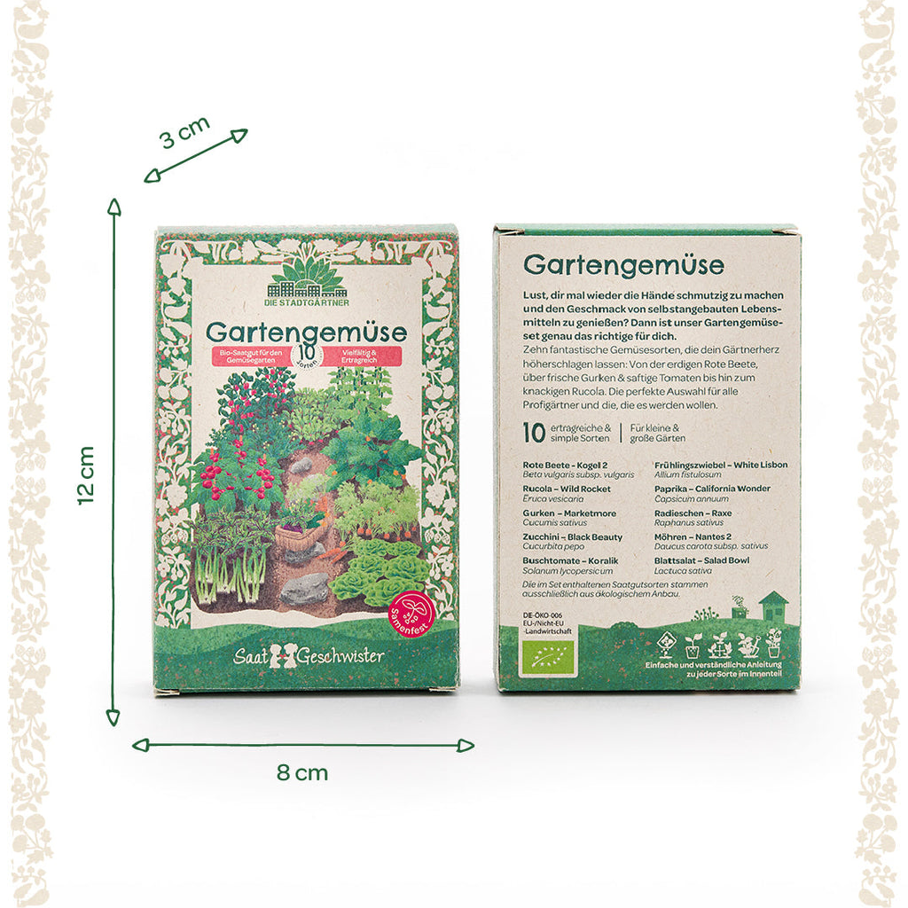 BIO-Saatgut-Set "Gartengemüse" Verpackung