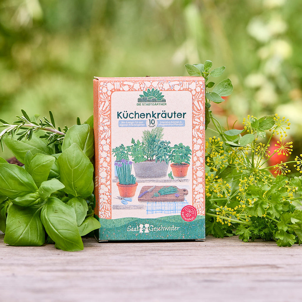 BIO-Saatgut-Set Küchenkräuter | 10 Sorten EU-zertifiziert