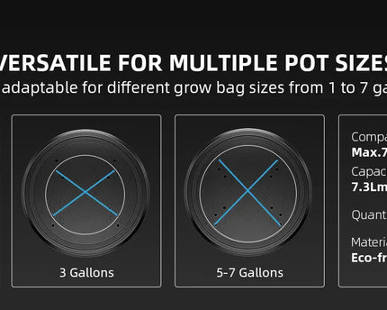 2-teiliges Selbstbewässerungssystem für Indoor-Zuchtzelte und Gewächshäuser - organic-design.com