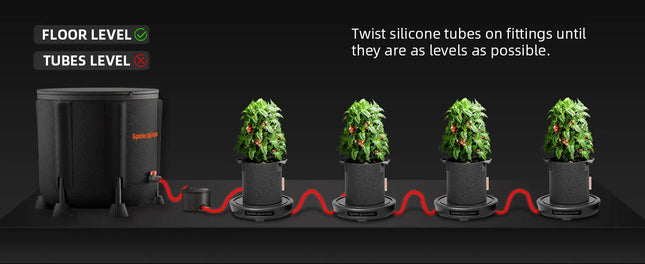 2-teiliges Selbstbewässerungssystem für Indoor-Zuchtzelte und Gewächshäuser - organic-design.com
