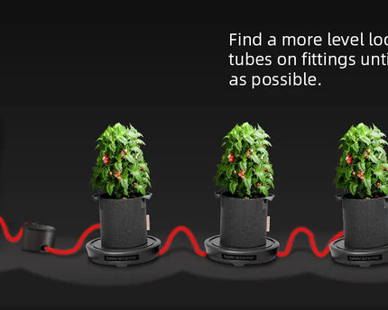 2-teiliges Selbstbewässerungssystem für Indoor-Zuchtzelte und Gewächshäuser - organic-design.com