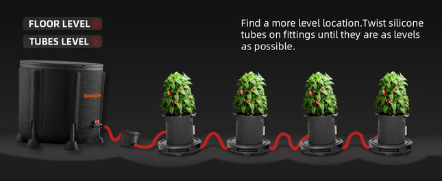 2-teiliges Selbstbewässerungssystem für Indoor-Zuchtzelte und Gewächshäuser - organic-design.com