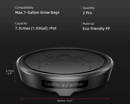 Selbstbewässerungssystem Größenvergleich - Perfekt für 3x3' und 4x2' Grow Zelte