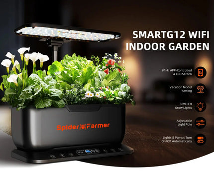 Hydroponik System App Steuerung 6L Wassertank verstellbarer Lichtmast Smart Indoor Garden