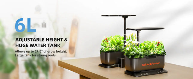 Smart Hydroponik Indoor Garten Kräuter Gemüse Anbau automatische Bewässerung WiFi Kontrolle
Anbau