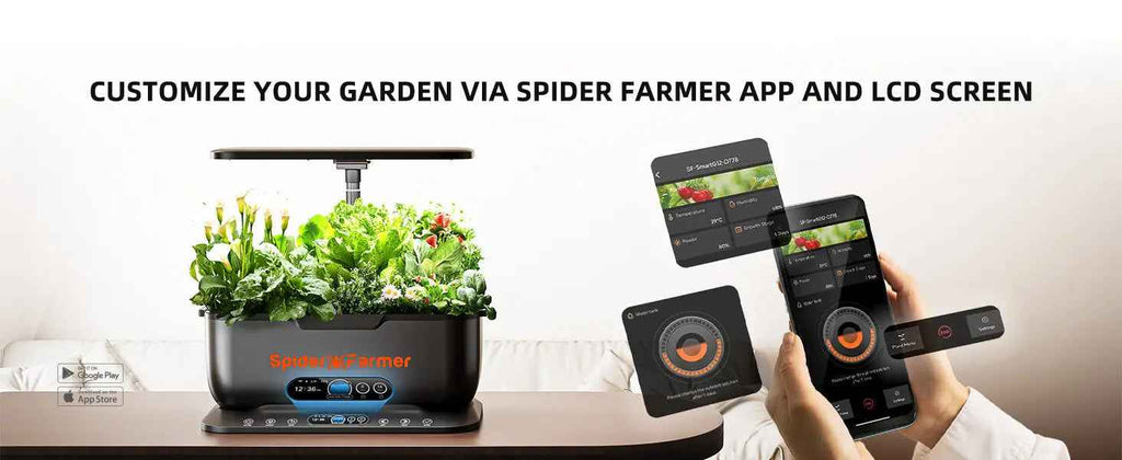 Spider Farmer SmartG12 Hydroponik System WiFi | 12 Pflanzen Indoor Garden