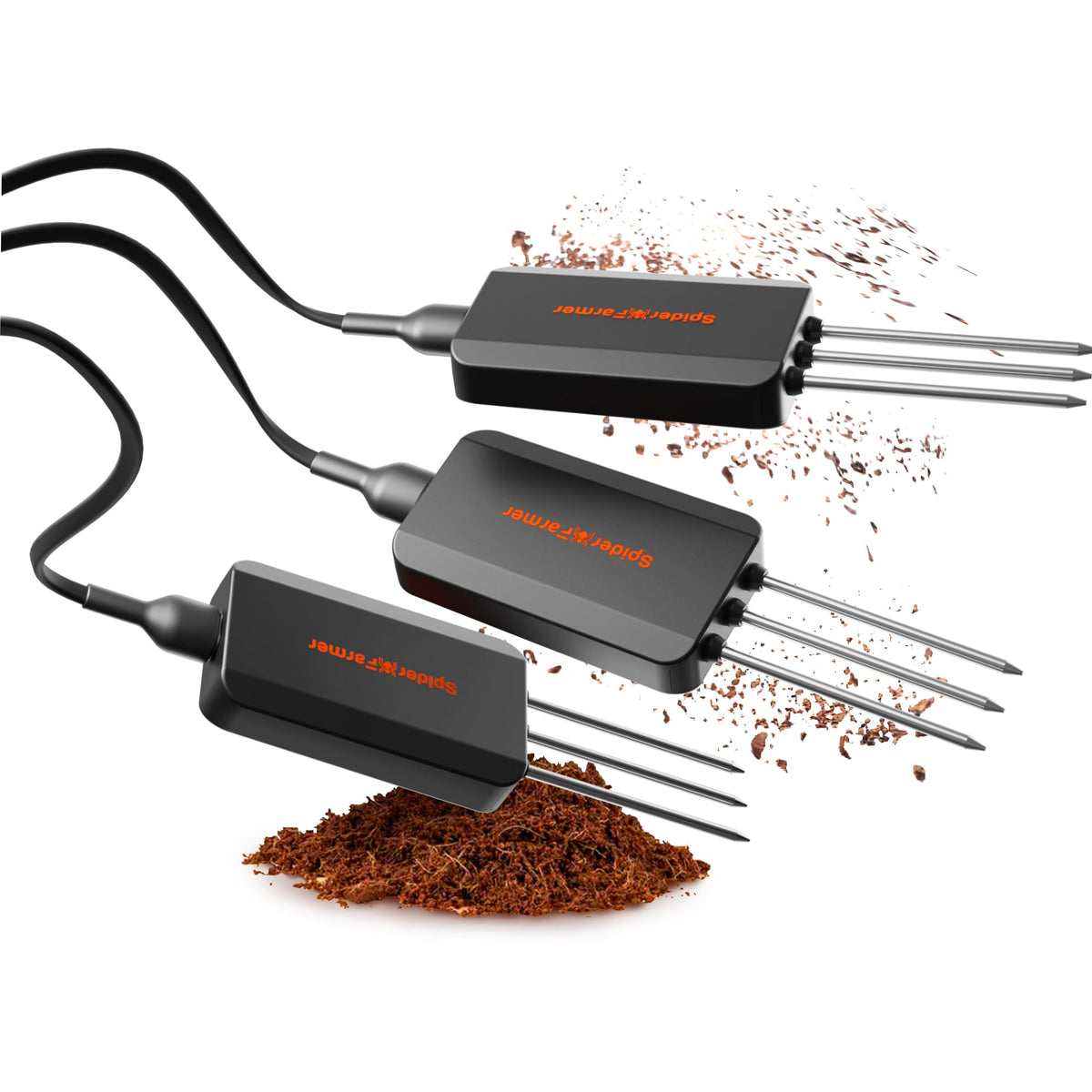 Spider Farmer GGS Soil Sensor Pro 3er Set – Produktansicht