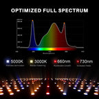 Spider Farmer® SF-2000 PPFD-Werte - Optimale Lichtverteilung für 120x60cm Fläche