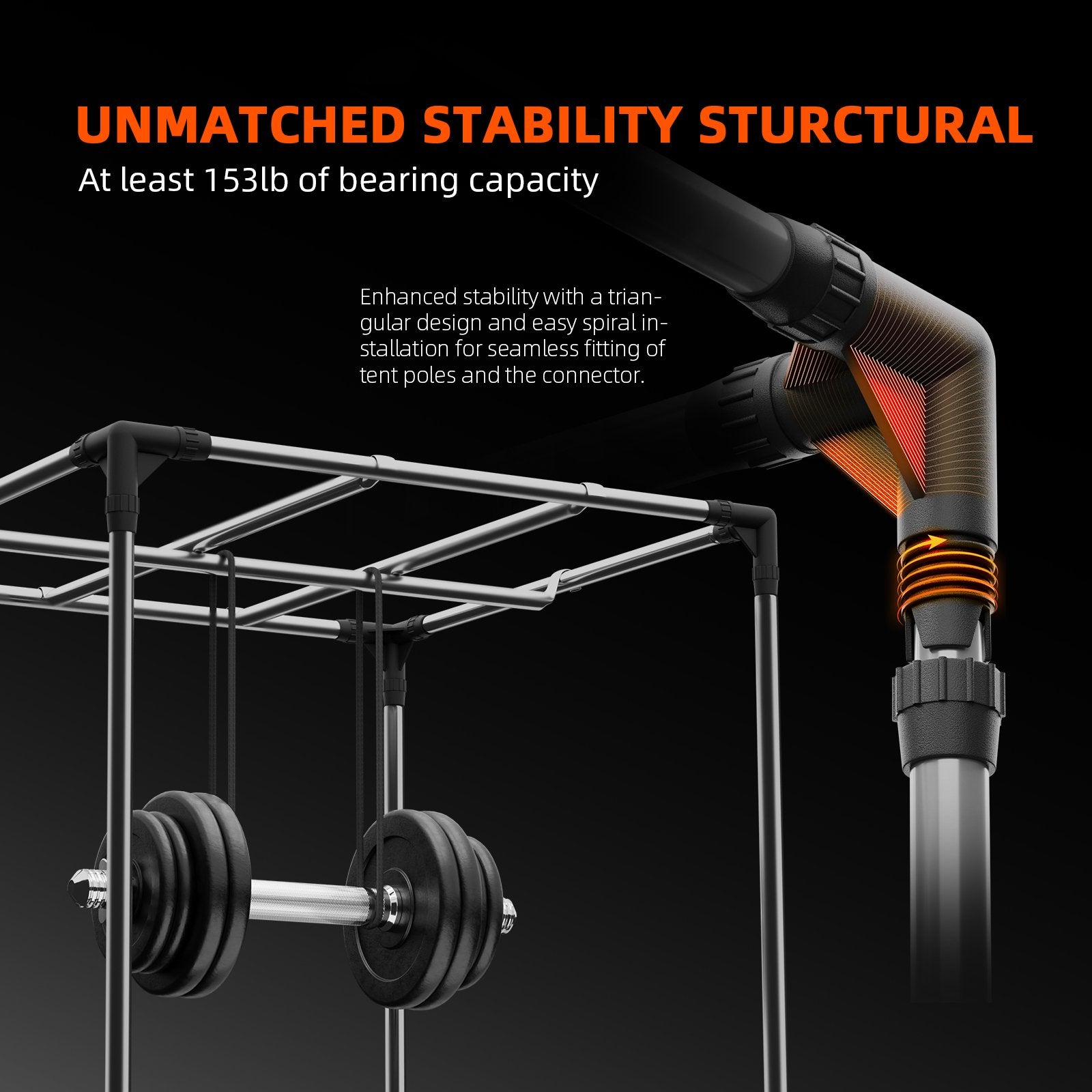 Spider Farmer® Growzelt Aufbau - Stabile 600D Oxford Konstruktion mit Metallrahmen