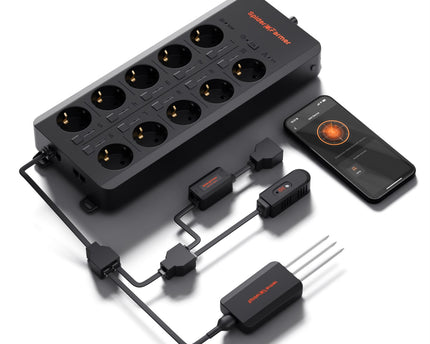 Spider Farmer GGS AC10 Steckdosenleisten-Kit Komplettpaket - 10 Smart-Steckdosen für professionelle Grower | organic-design.com