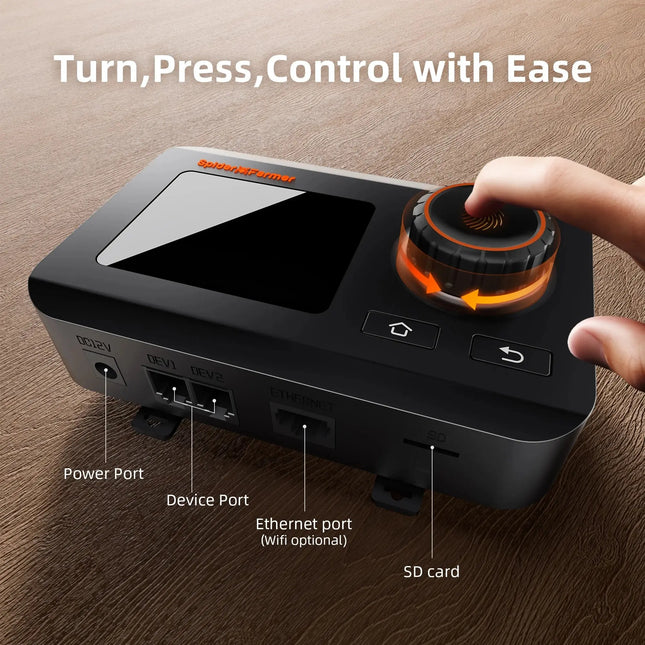 Spider Farmer GGS Controller Display - Temperatur, Luftfeuchtigkeit und VPD-Anzeige in Echtzeit