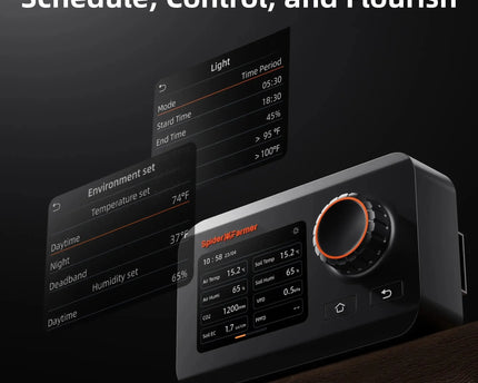 Spider Farmer GGS Controller Display - Temperatur, Luftfeuchtigkeit und VPD-Anzeige in Echtzeit