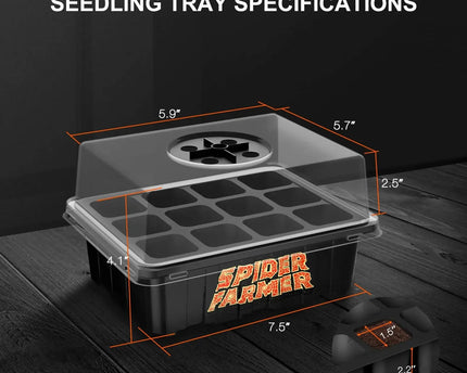 Anzucht-Set 4er-Pack Spider Farmer® Saatschalen - organic-design.com