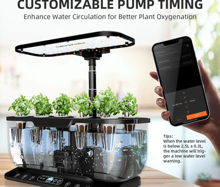 Smart Hydroponik Indoor Garten Kräuter Gemüse Anbau automatische Bewässerung WiFi Kontrolle
