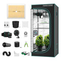 Mars Hydro TS 1000 Growbox Komplettset - Professionelles Indoor Growing System mit 80x80x160cm Growzelt, dimmbarer 150W Vollspektrum LED, 4 Zoll Inline-Ventilator, Aktivkohlefilter und 16 Komponenten für 1-3 Pflanzen