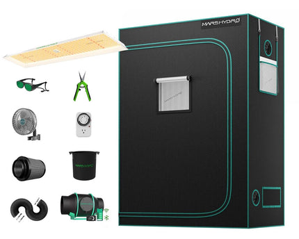 Mars Hydro TSL2000 Growbox Komplettset 300W LED mit 120x60x180cm Profi-Growzelt für professionellen Indoor-Anbau