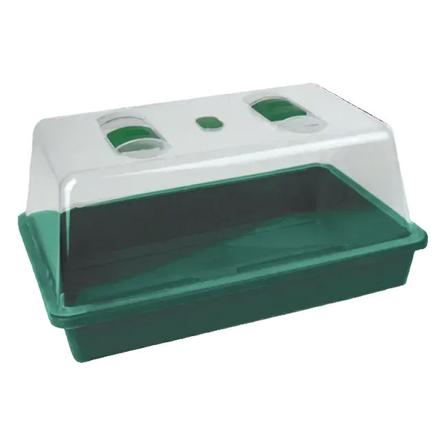 Zimmer-Gewächshaus, mit Belüftungsklappen im Deckel, 38 x 24 x 17 cm