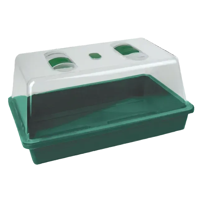 Zimmer-Gewächshaus, mit Belüftungsklappen im Deckel, 38 x 24 x 17 cm