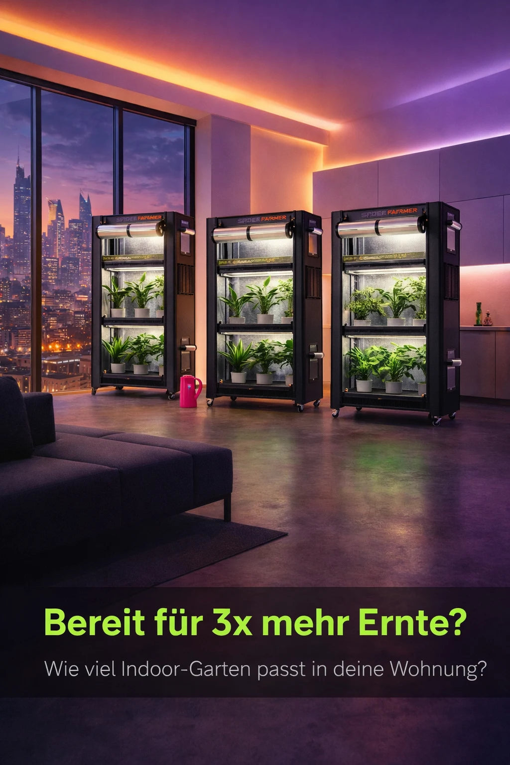 Spider Farmer Anzucht- & Pflanzenregal. Maximaler Ertrag auf kleinstem Raum.