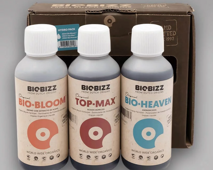 Biobizz Trypack Hydro Dünger Set - Bio-Nährstoffe für Hydroponik und Kokossubstrat"