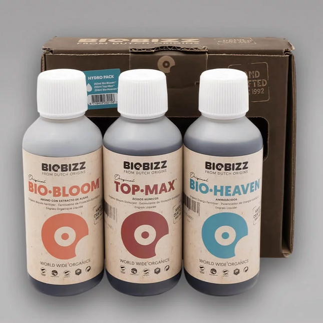 Biobizz Trypack Hydro Dünger Set - Bio-Nährstoffe für Hydroponik und Kokossubstrat"