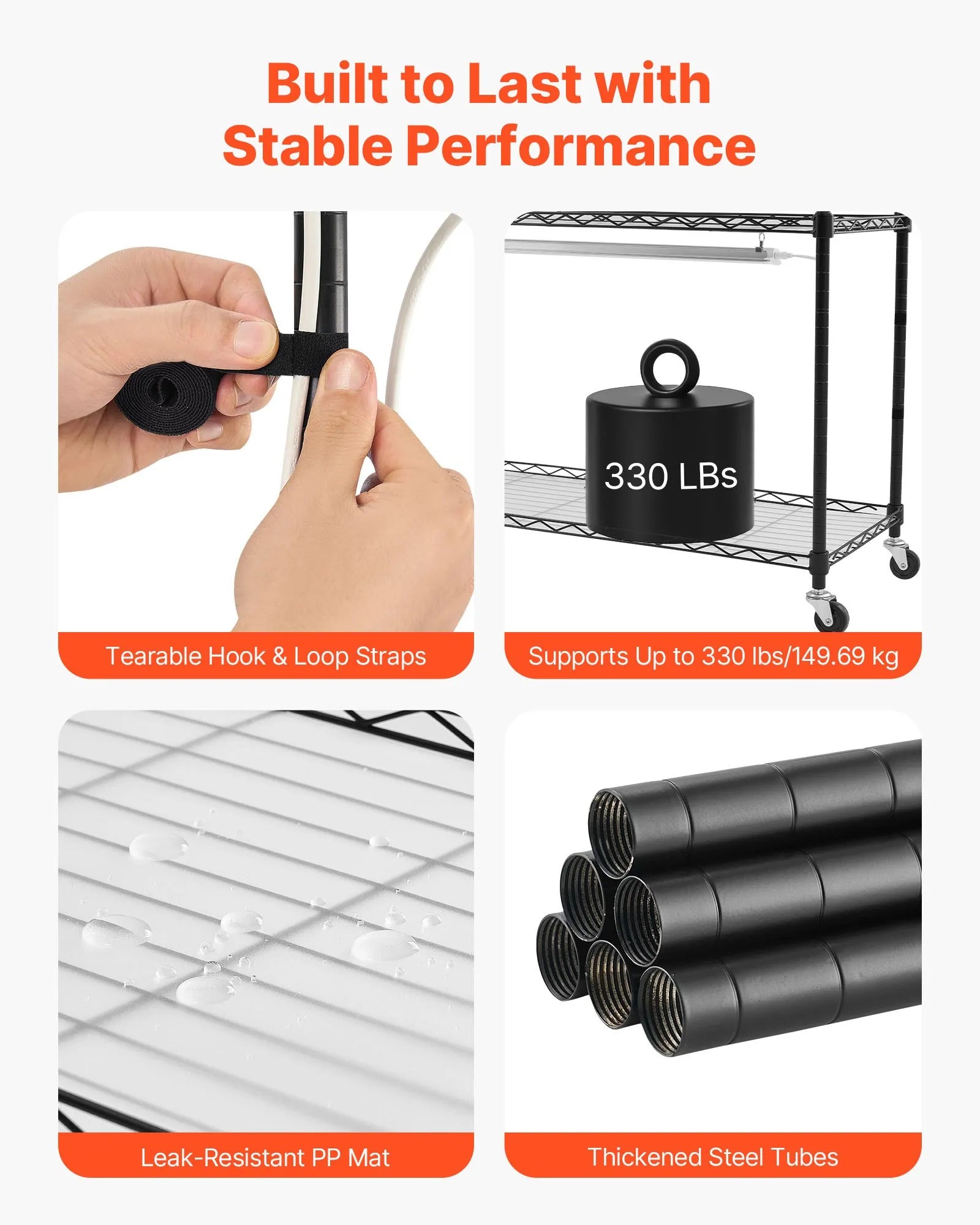 Pflanzenregal 75x35x180 cm LED - 6 Etagen mit Wachstumslicht & Timer