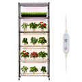 Pflanzenregal 75×35×180 cm mit 6 Ebenen und 150W LED