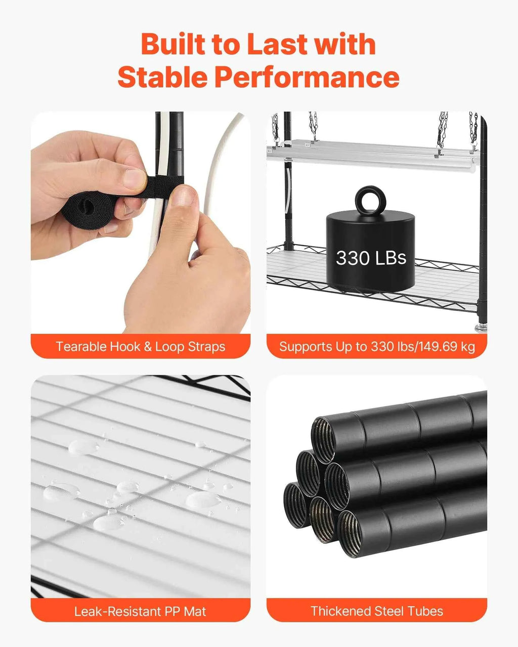 Pflanzenregal 90x35x150 cm mit Wachstumslicht 4 Etagen inkl. Abdeckung und Timer