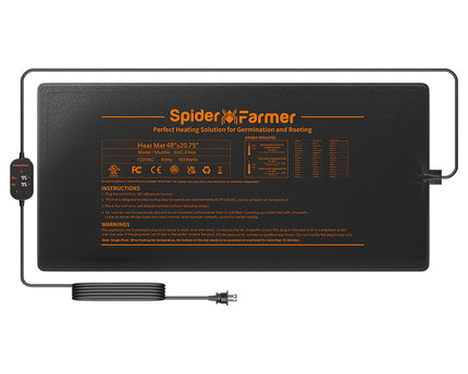 Spider Farmer Anzucht-Heizmatte mit Temperaturregler