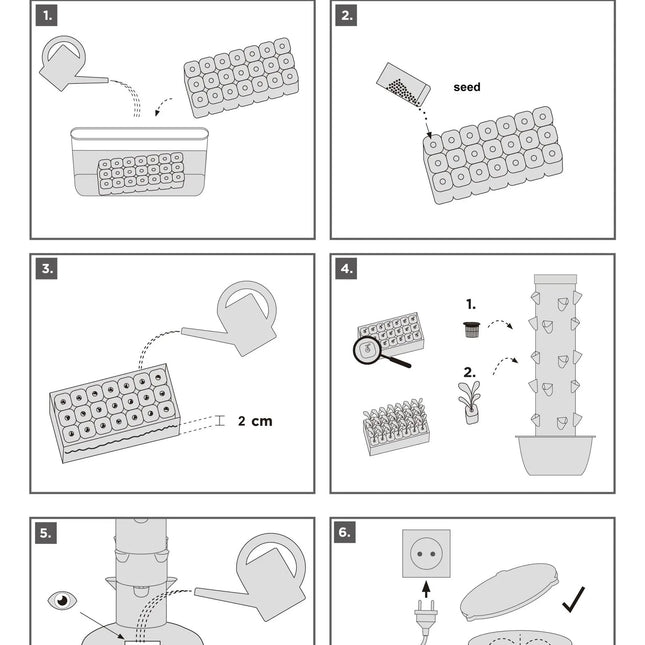Hydroponik-Tower  5/7/9 - organic-design.com
