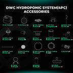 Mars Hydro DWC System 4 Töpfe | Hydroponik Komplettset