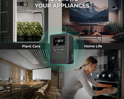 Mars Hydro iTime individuelle Steckdosen-Steuerung für zwei unabhängige Geräte