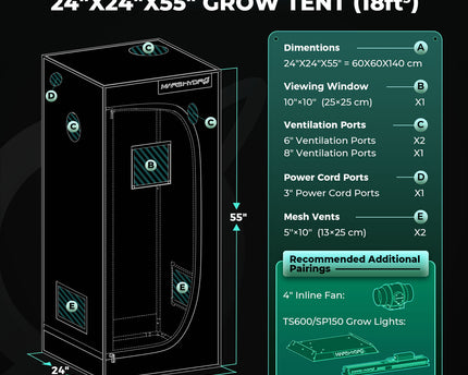 Mars Hydro TS 600 Growbox Komplettset